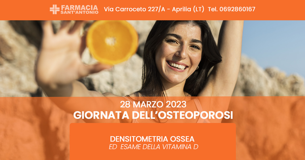 Giornata dell’osteoporosi: DENSITOMETRIA OSSEA ED ESAME VITAMINA D