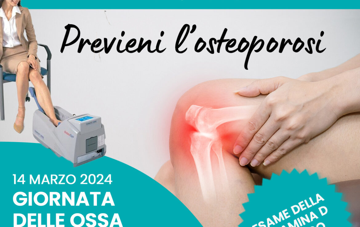 🩺 Giornata delle ossa – previeni l’osteoporosi