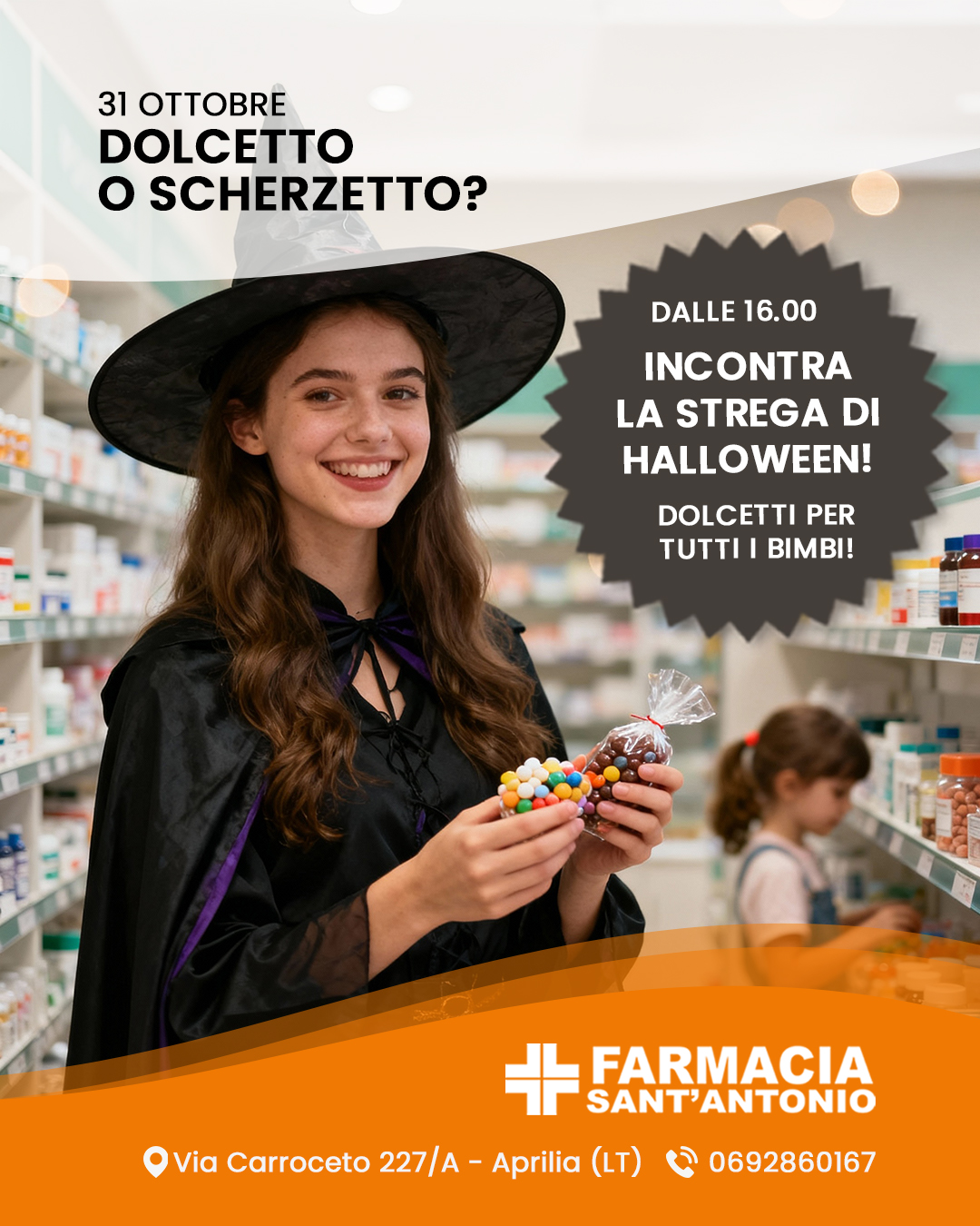 DOLCETTO O SCHERZETTO? Incontra la streghetta di Halloween